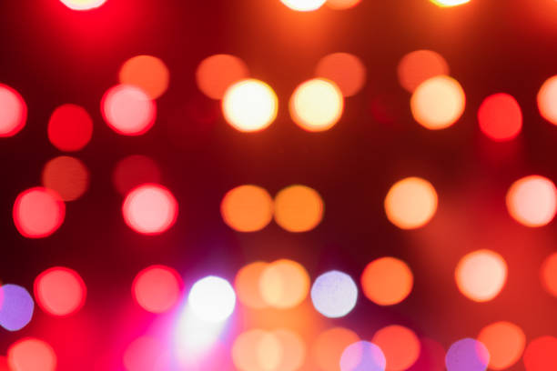 istock Light bokeh. Abstract blurred christmas background. Color circles in the lens blur zone 1130721184