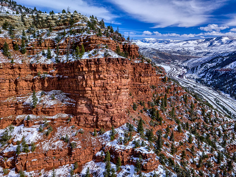 Red Canyon Views in Winter