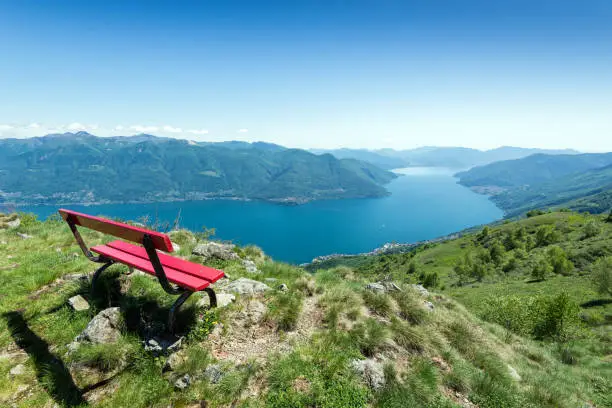 Photo of View of Lake Maggiore, Ticino, Switzerland
