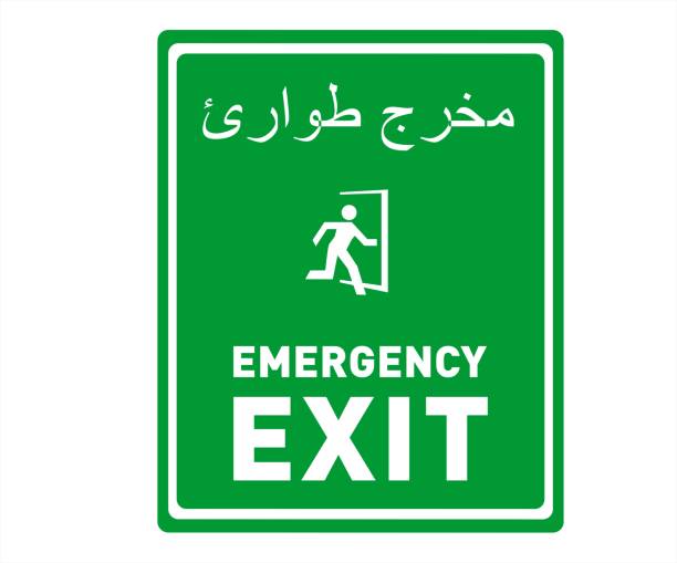 Multilingual Fire Fire Safety Compliance stock vectors - iStock
