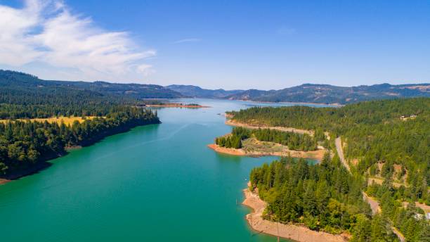 istock Lake and bridge aerial 1130728394