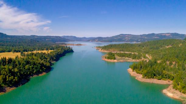 istock Lake and bridge aerial 1130728926