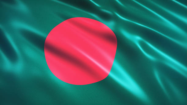 3d Render Bangladesh Flag (close-up)