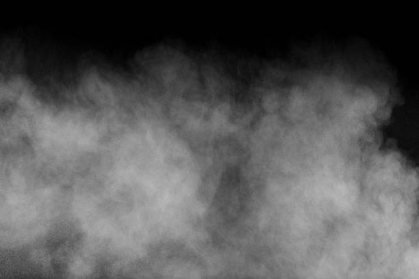 istock White powder explosion isolated on black background. White dust particles splash. 1130731851