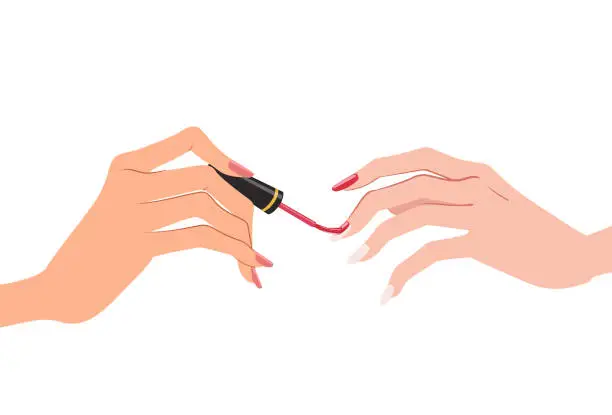 Vector illustration of Beauty and Manicure Products