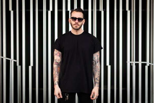 istock Portrait of tattooed young man 1130732551