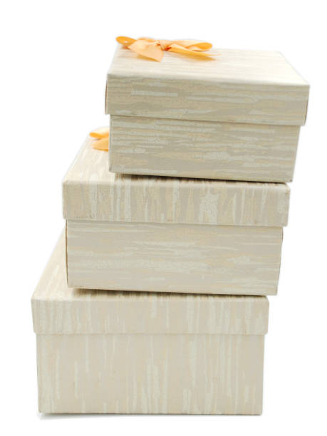 istock Three gift boxes with the ribbon and bow tie on the top 1130732743