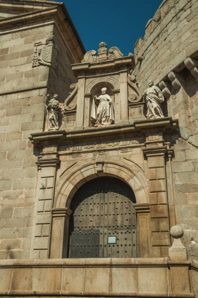 istock Upper part of decorated gateway in a clerical building at Avila 1130737676