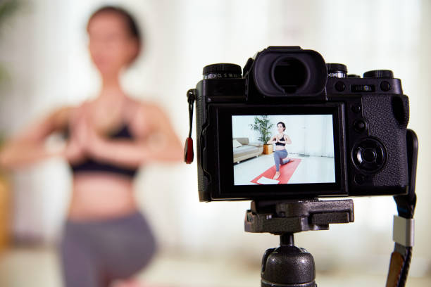 istock Woman shooting her sports training on camera 1130737729