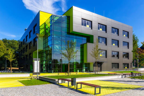 istock Modern corporate business building 1130738026