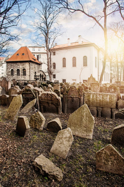 istock Old jewish cemetery Prague 1130741627