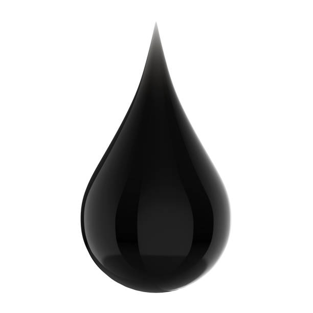 istock Black Drop of Oil Isolated 1130742039