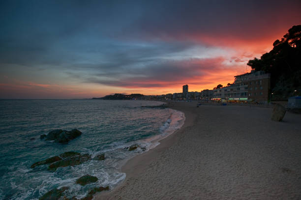 istock Sea sunset in Spain, Lloret de Mar 1130745169