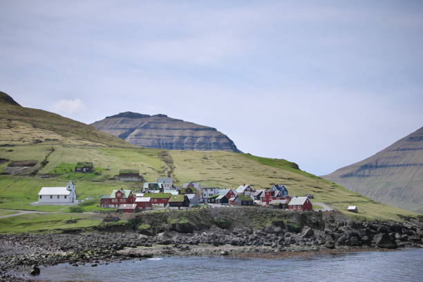 istock Faroese landscape with idyllic village 1130747907