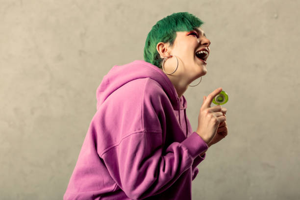 istock Joyful vivid woman being in a great mood 1130748302