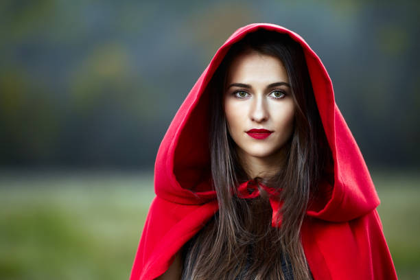 istock Red Riding Hood cosplay in the forest 1130752109