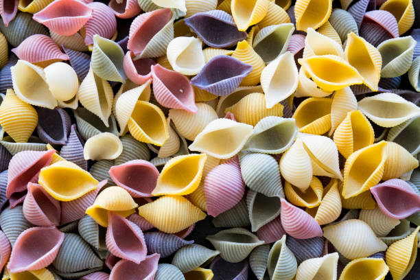 istock heap colorful conchiglie pasta 1130752402