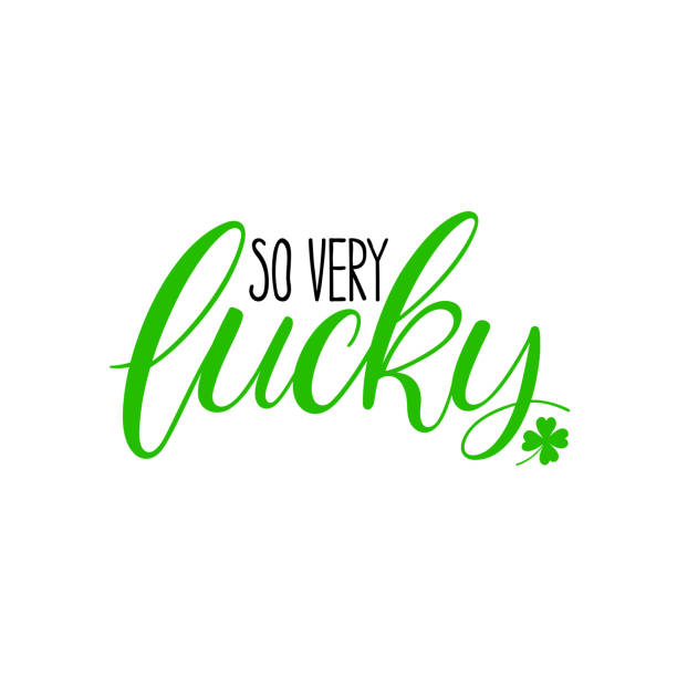 so viel glück - day patricks st patricks day clover stock-grafiken, -clipart, -cartoons und -symbole