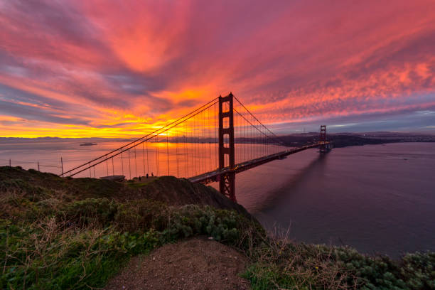 istock San Francisco and Golden Gate Bridge at sunrise. 1130754567