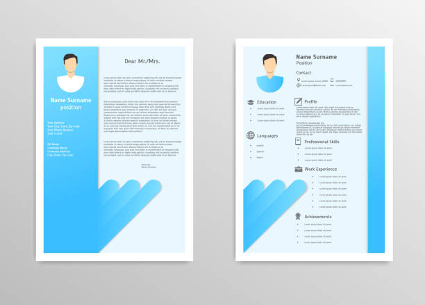 istock Cartoon Male Resume and Vitae with Infographics. Vector 1130755688