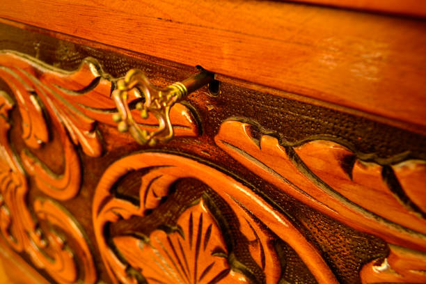istock Wooden safes and keys 1130756255