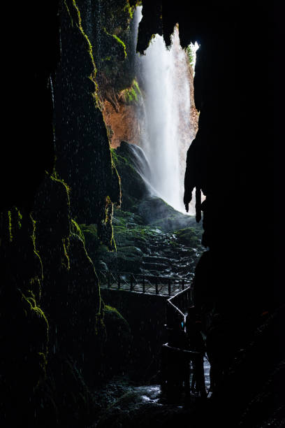 istock Cave and waterfall on the Piedra River in Aragon 1130756378