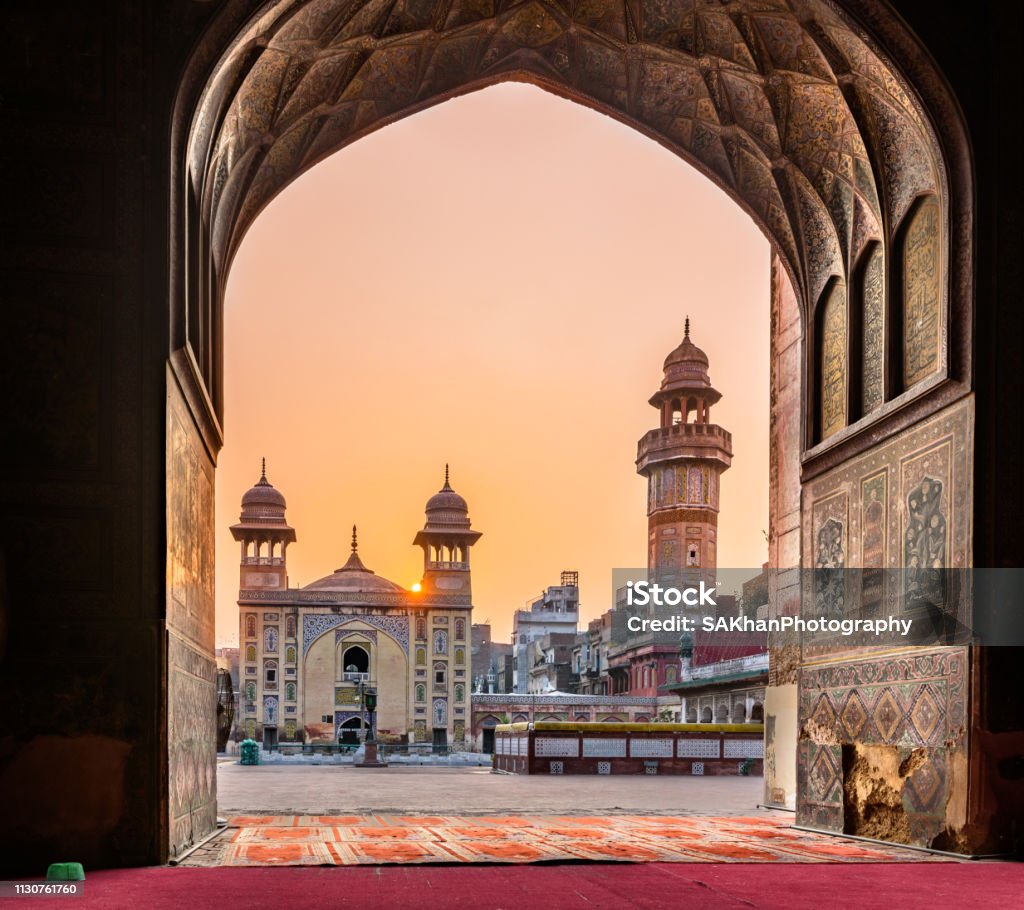 Wazir Khan Mosque Lahore Pakistan The Wazir Khan Mosque is considered to be the most ornately decorated Mughal-era mosque in Lahore, Pakistan Pakistan Stock Photo
