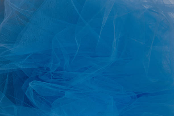 istock Texture of crumpled tulle fabric 1130762503
