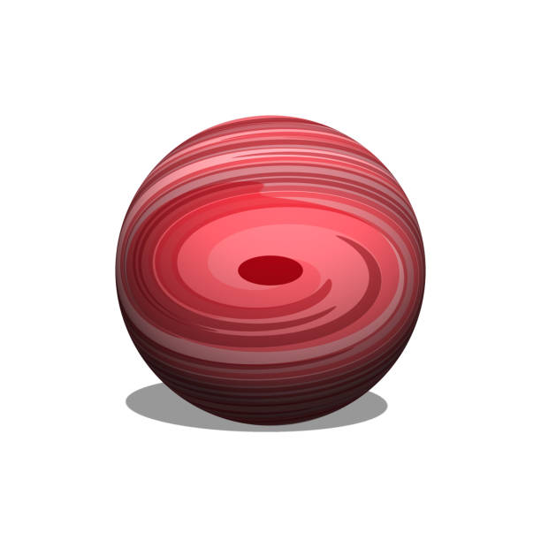 colorful ball isolated on white background
