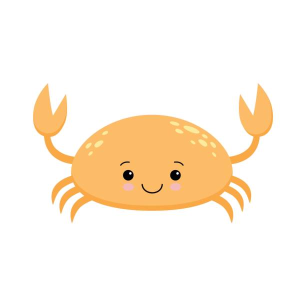 Cute Cartoon Crab Isolated On White Background Kawaii Crab In Flat Style Stock Illustration - Download Image Now - iStock Cute Cartoon Crab Isolated On White Background Kawaii Crab In Flat Style Stock Illustration - Download Image Now - iStock