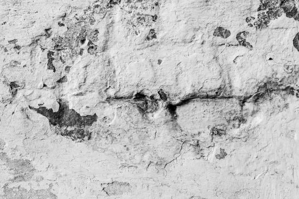 istock Wall fragment with scratches and cracks 1130775792