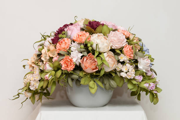 istock Bouquet of handmade artificial flowers 1130777229