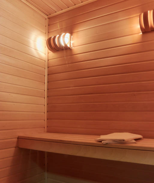 istock picture of sauna inside. close up. copy space. 1130780069