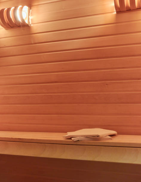 istock picture of sauna inside. close up. copy space. 1130780099