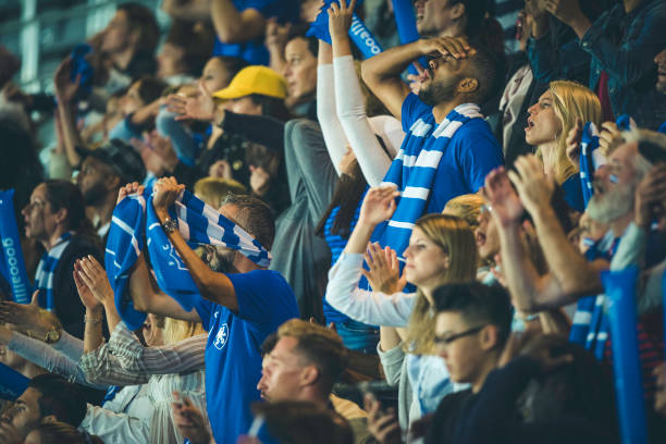 istock Desperate fans holding their heads on a stadium 1130790162