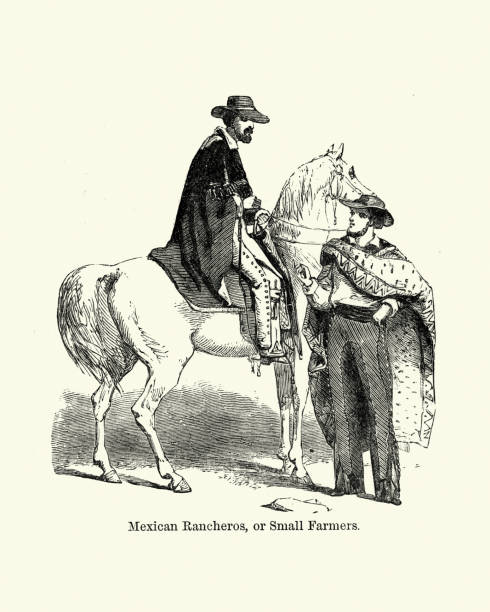 istock Mexican Rancheros (Charro), or small farmers, 19th Century 1130794049