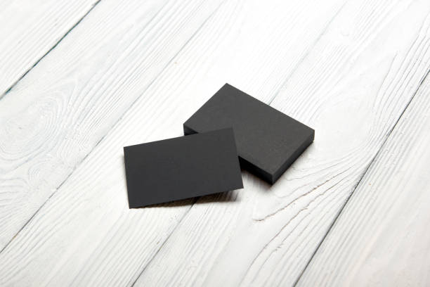 Business cards blank. Mockup on color background. Flat Lay. copy space for text