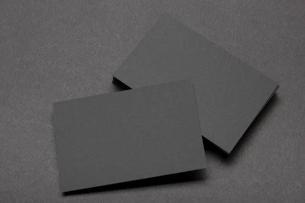 istock Business cards blank. Mockup on color background. Flat Lay. copy space for text 1130796265