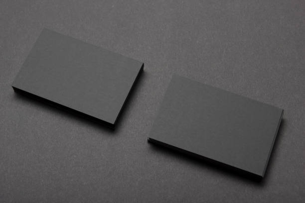 istock Business cards blank. Mockup on color background. Flat Lay. copy space for text 1130796275