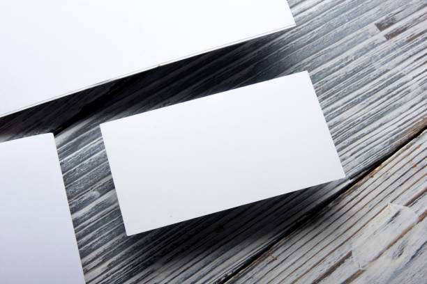 istock Business cards blank. Mockup on color background. Flat Lay. copy space for text 1130796474