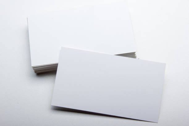 istock Business cards blank. Mockup on color background. Flat Lay. copy space for text 1130796570