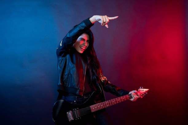 istock Amazing latino female musician 1130798938