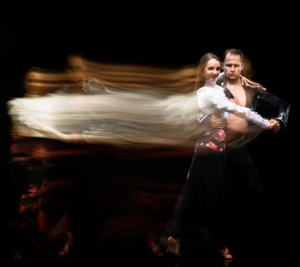 istock Attractive ballroom dancing couple 1130806049