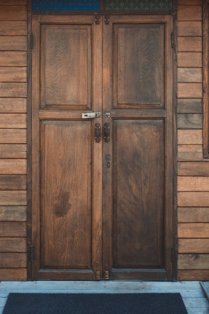 istock Old grunge wood simple window. wooden surface. 1130810453