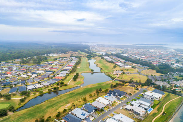 istock Harrington Waters golf club - aerial view 1130812053