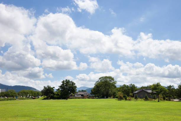 istock Gyeongju Historic Areas is an ancient tomb 1130816062