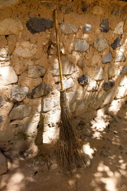 Photo of a wooden broom