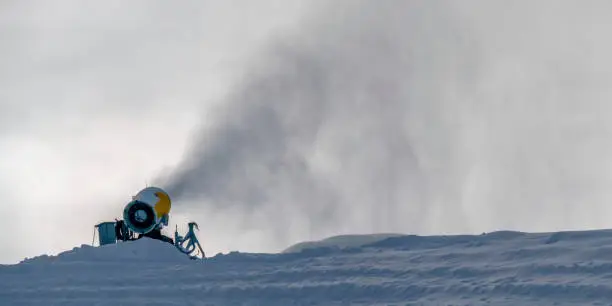 Photo of Snow cannon in Park City, Utah ski resort