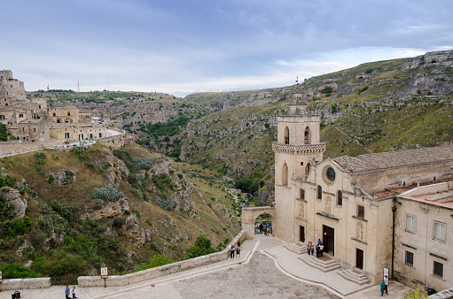 Historic town of Matera in Southern Italy, European capital of culture 2019