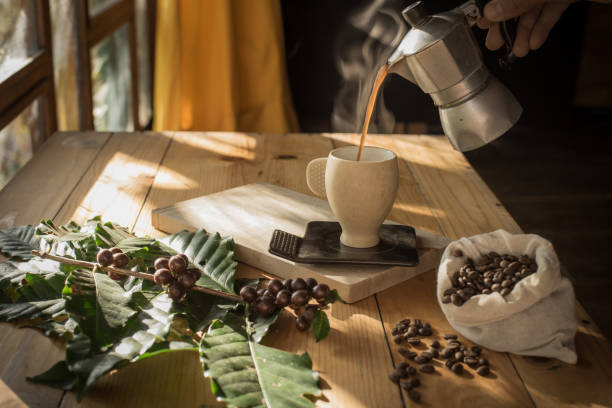 3段階のコーヒー vi - 中央アメリカ 写真 ストックフォトと画像